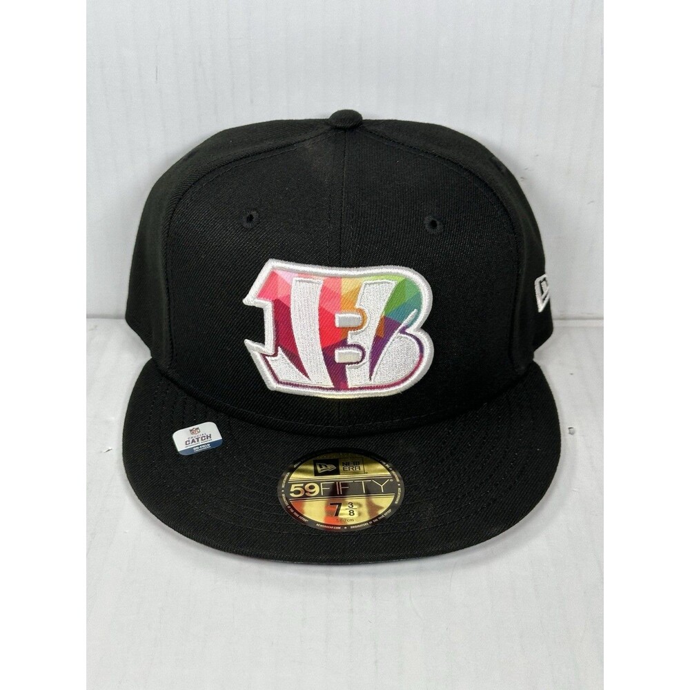 Size 7 3/8 New Era Cincinnati Bengals 2023 Crucial Catch 59FIFTY Fitted Hat Cap